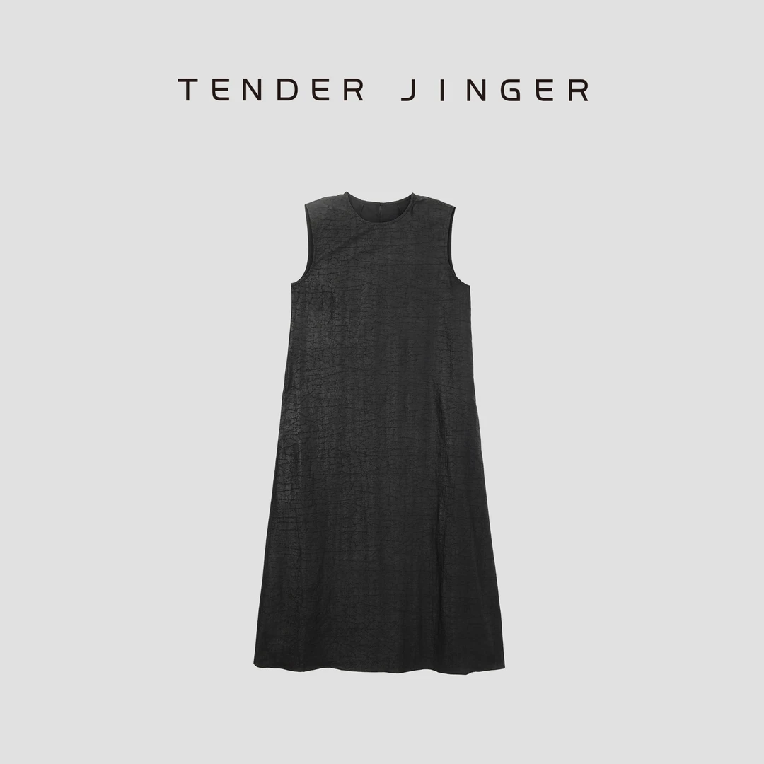 Tender Jinger【专柜】2024夏圆领气质百搭无袖连衣裙 T42YMS77472