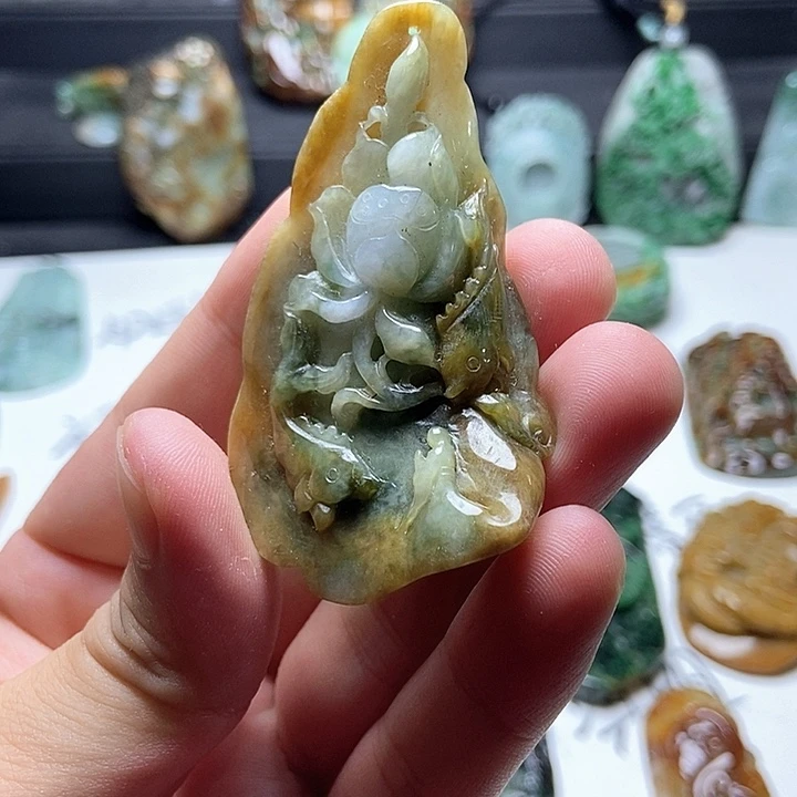 颈饰未镶嵌翡翠翡翠a货