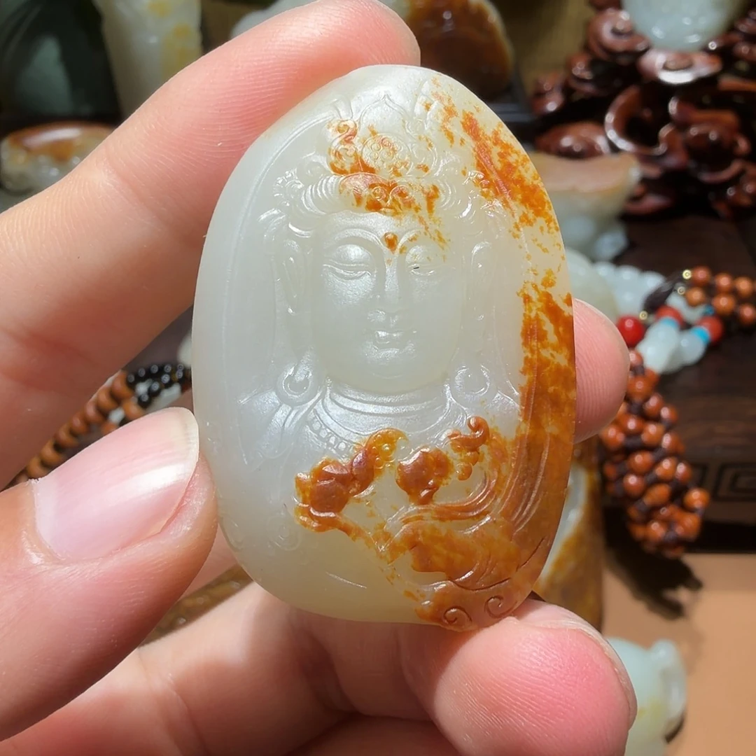 用***1和田玉未镶嵌颈饰