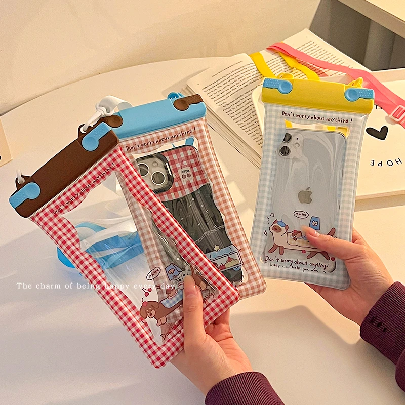 手机防水袋可触屏拍照游泳专用泡温泉夏季漂流密封挂脖可爱手机套