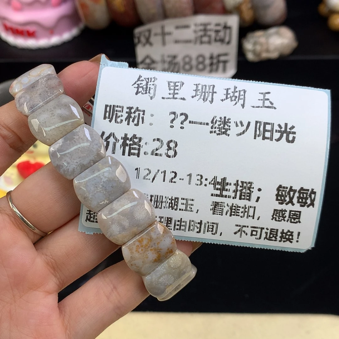 【闪购商品】颈饰未镶嵌硅化珊瑚（珊瑚玉）?****光