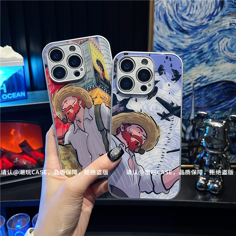金属漆玻璃壳适用苹果16/iPhone/华为荣耀/OPPO/VIVO/小米/手机壳