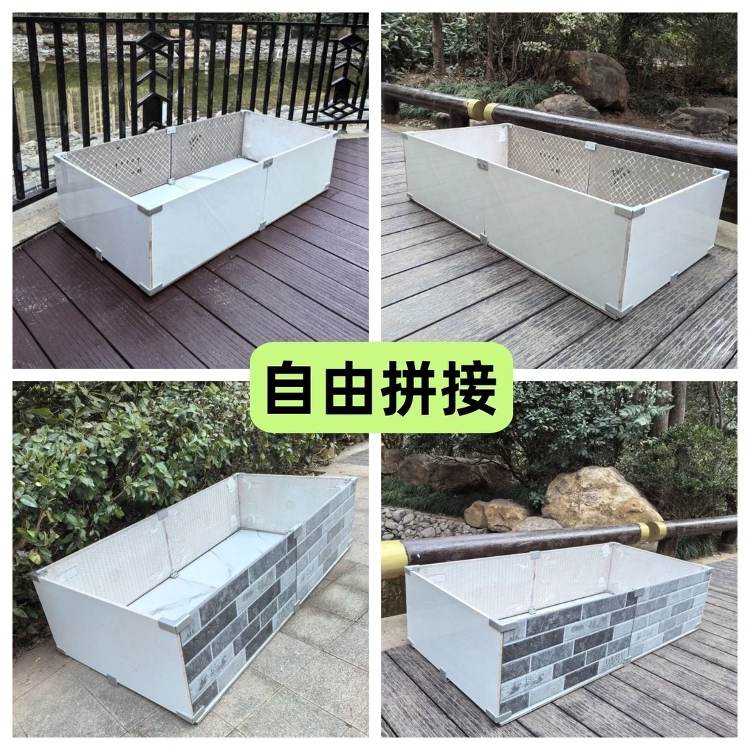 玻璃夹固定夹子免打孔铝合金可种植箱配件花池固定卡扣瓷砖固定夹