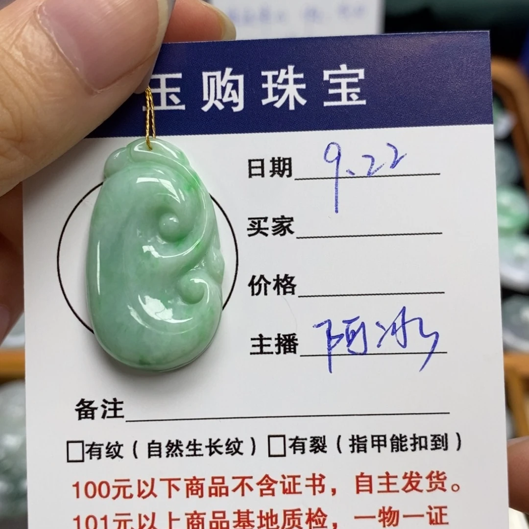 颈饰未镶嵌翡翠如意