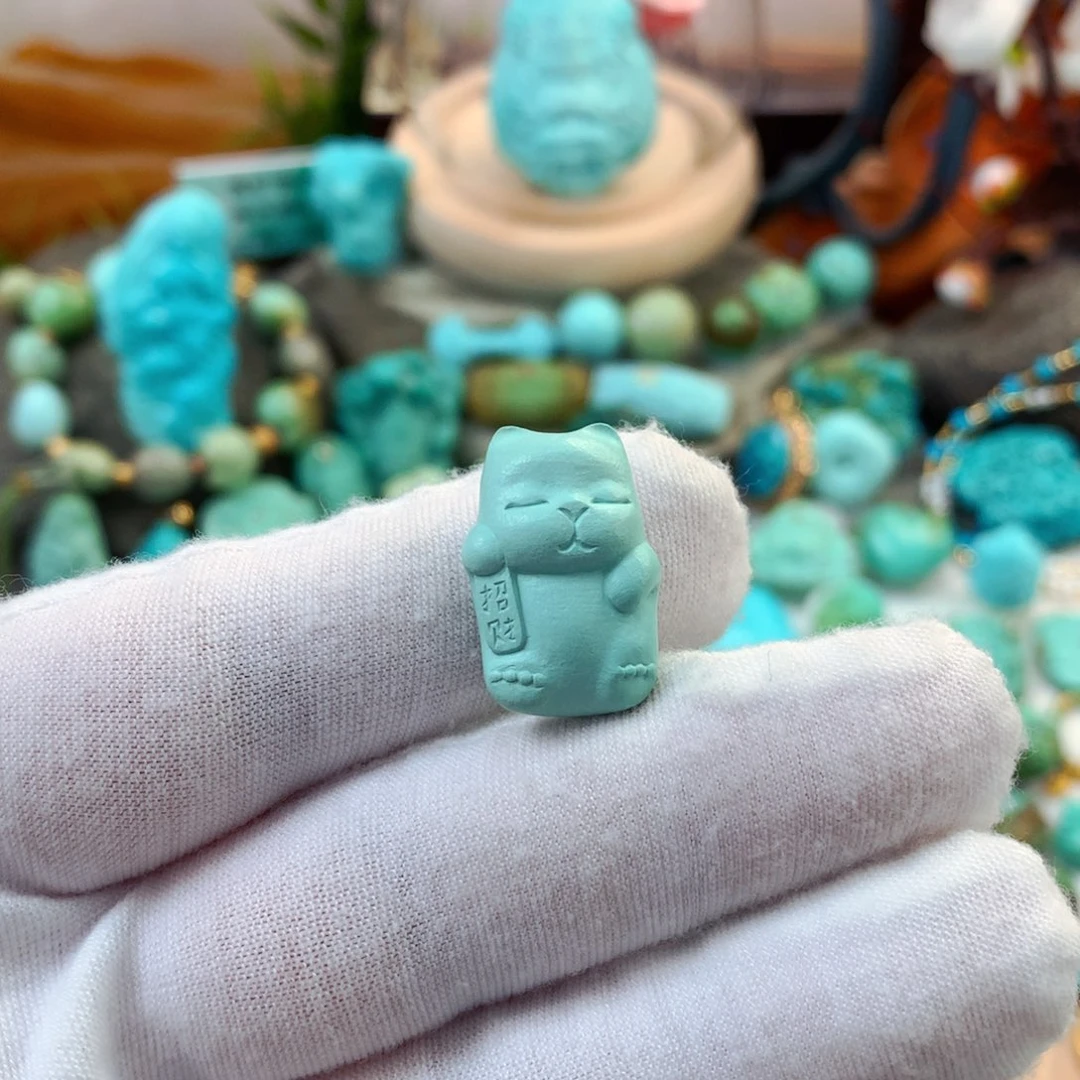 绿松石未镶嵌珠宝半成品