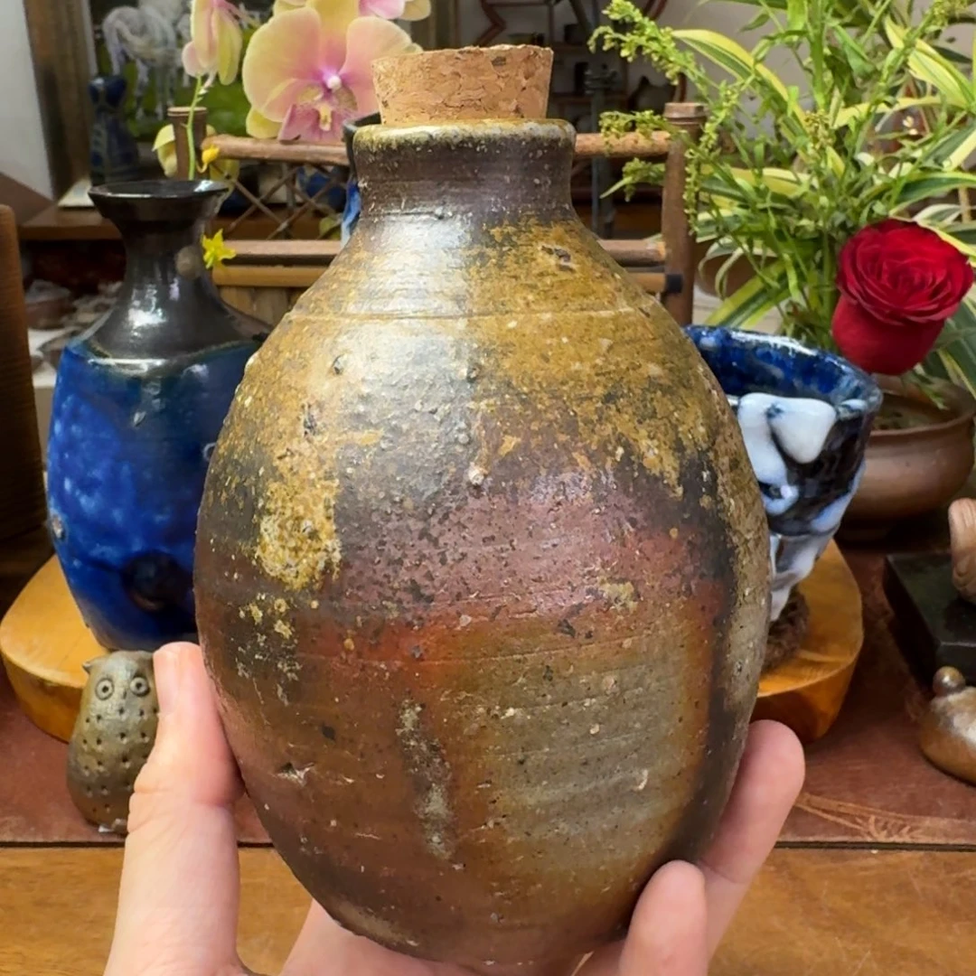 铃木黄弌备前烧一轮入花入德利福利一口价