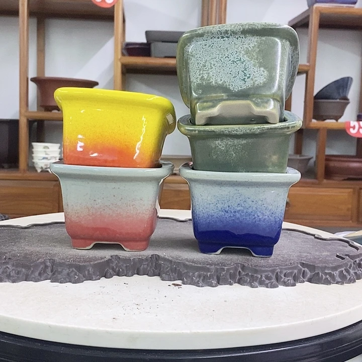 紫砂花盆瑕疵盆口走形不平7.5-11。。。