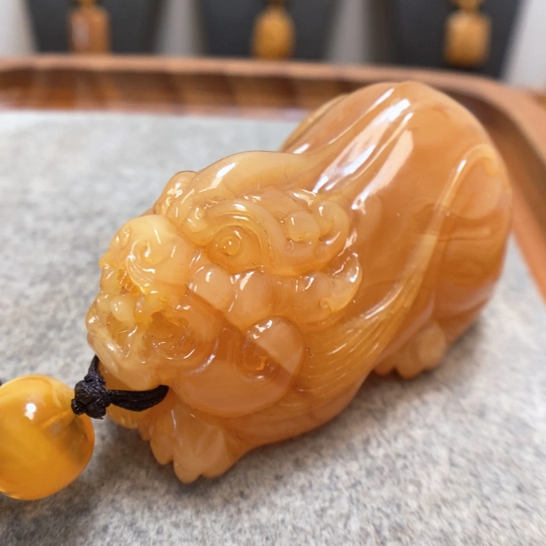 未镶嵌蜜蜡手串吊坠