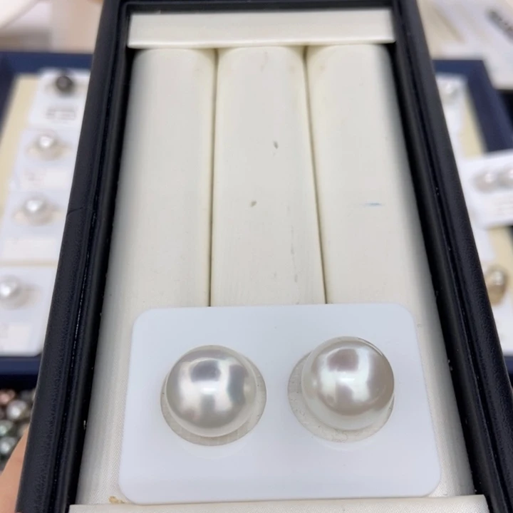 海水珍珠裸珠澳白14