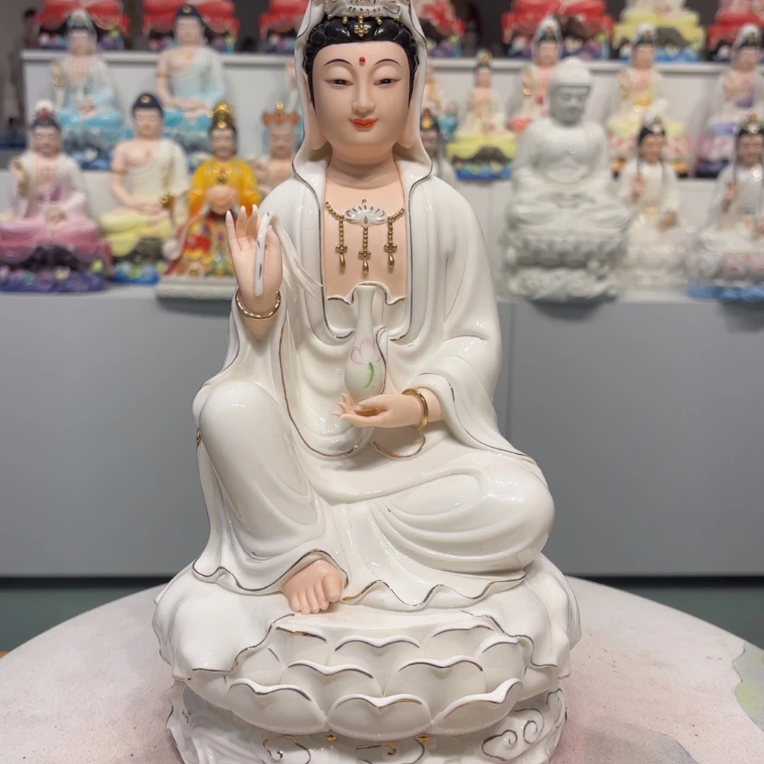 摆件瓷摆件观音13