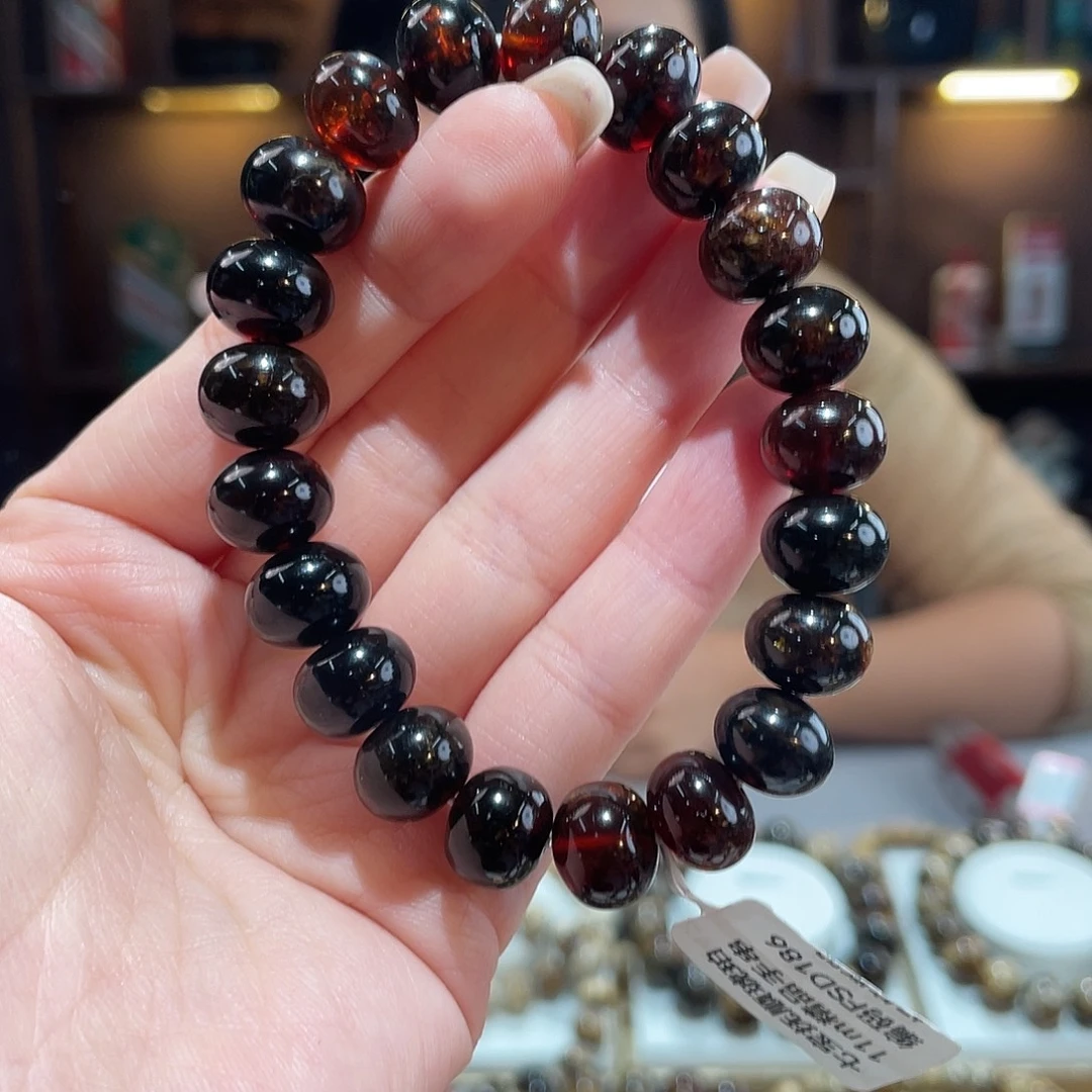 琥珀未镶嵌颈饰11m