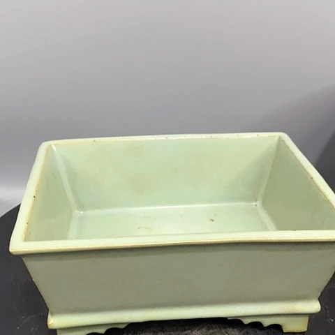 摆件汝窑方洗造型美观