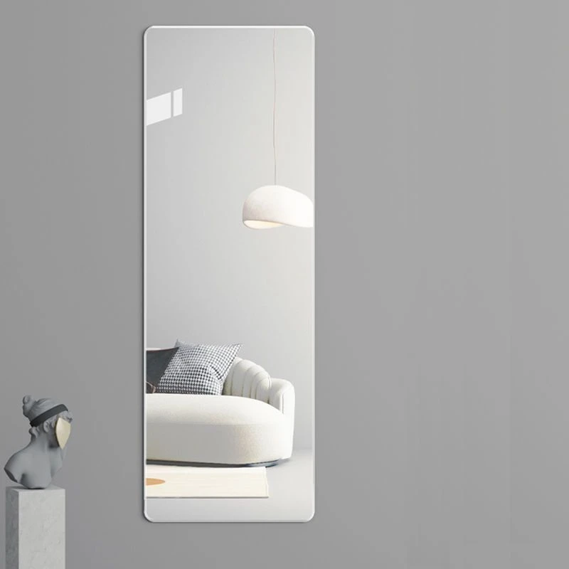 软镜子贴墙自粘亚克力高清学生宿舍穿衣镜租房镜面贴免打孔全身镜