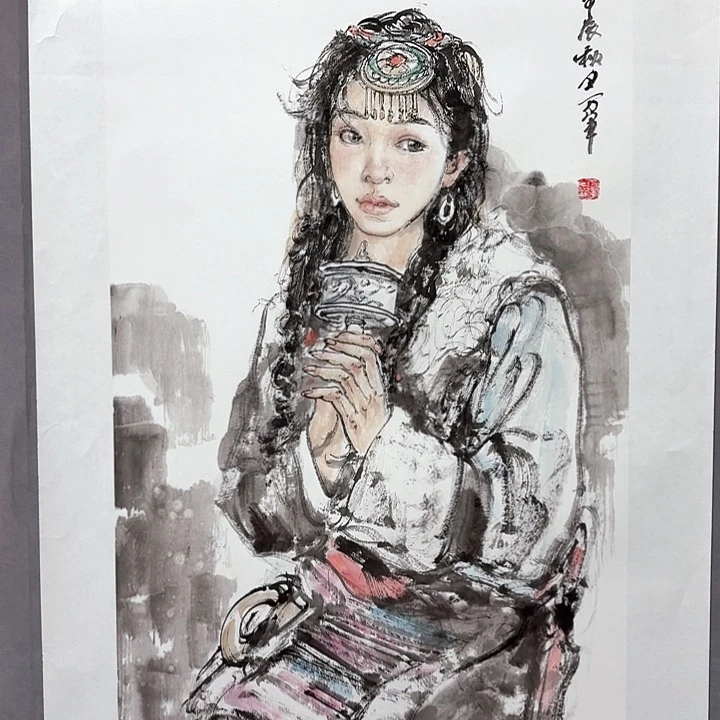 国画亲笔手绘放心去藏