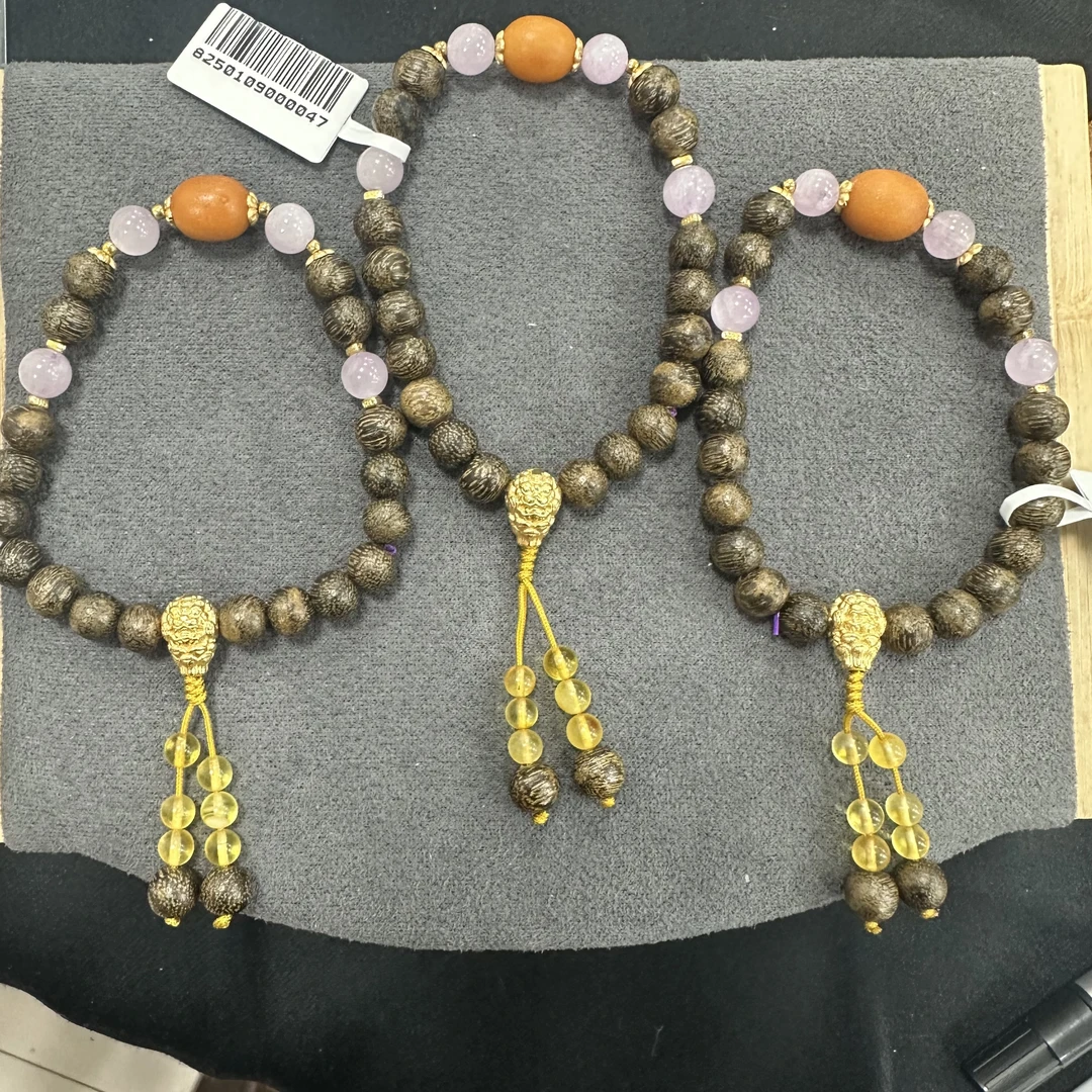 【小院甄选】原创檀木配蜜蜡单圈6+ 多样性发一件 SS1001