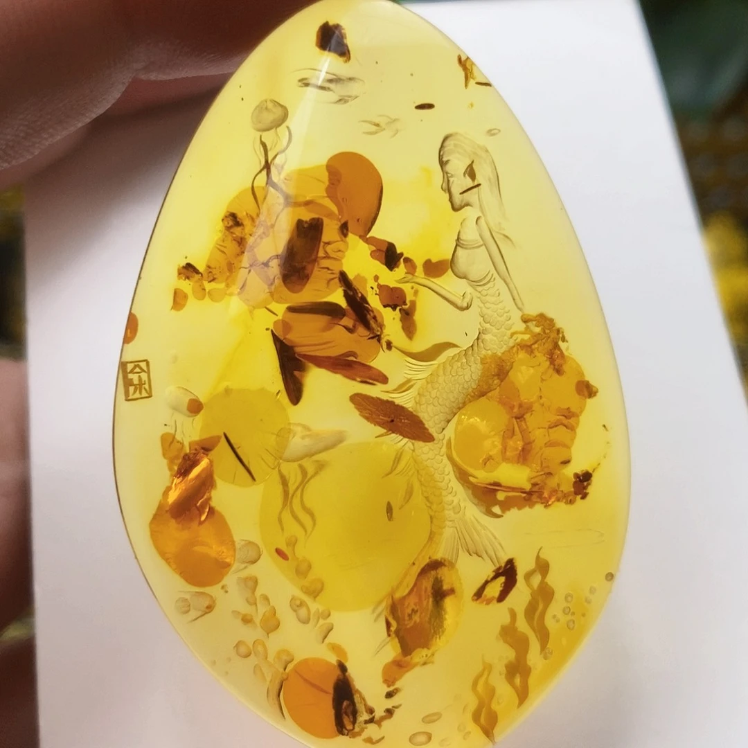 【闪购商品】琥珀（花珀）吊坠(不含链)未镶嵌