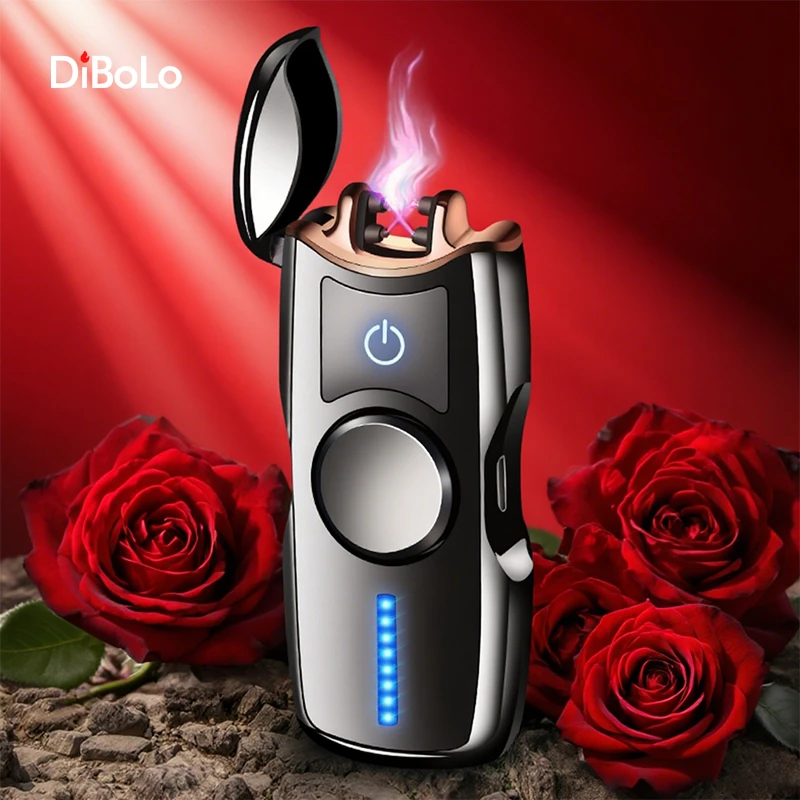 送老公生日礼物指尖陀螺打火机充电式高档充电个性定制男士礼物