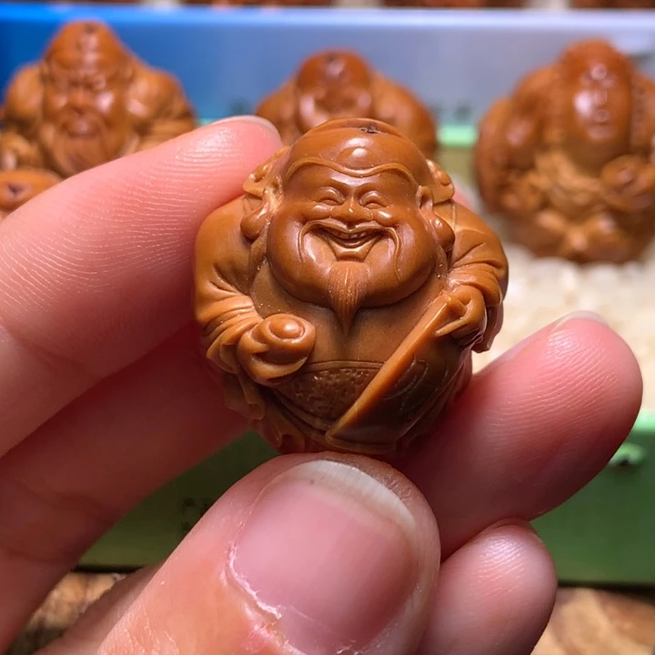 吊坠橄榄核铁核财神福利单颗