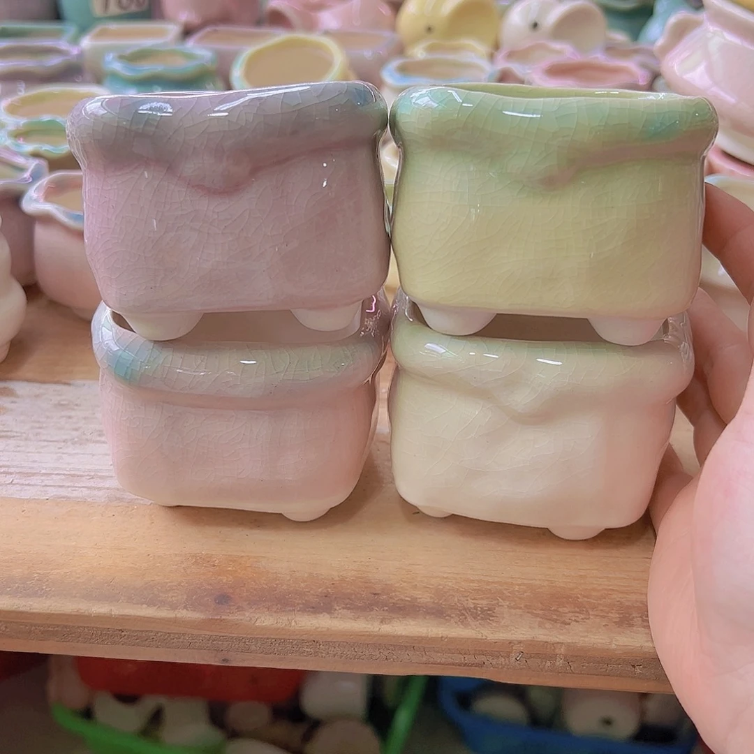 陶瓷花盆当场满12包邮