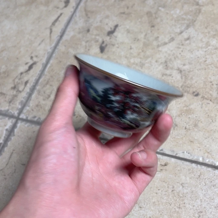 琉璃手工艺品青绿杯jjjjj