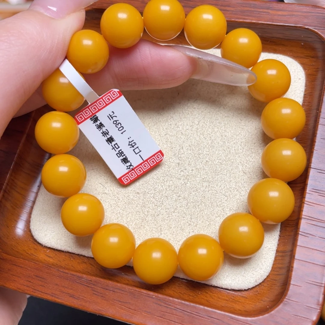 未镶嵌蜜蜡手链手串