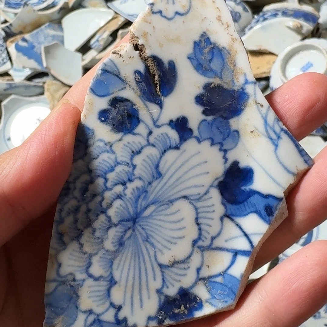 竹***隐瓷片瓷片标本，顺丰包邮