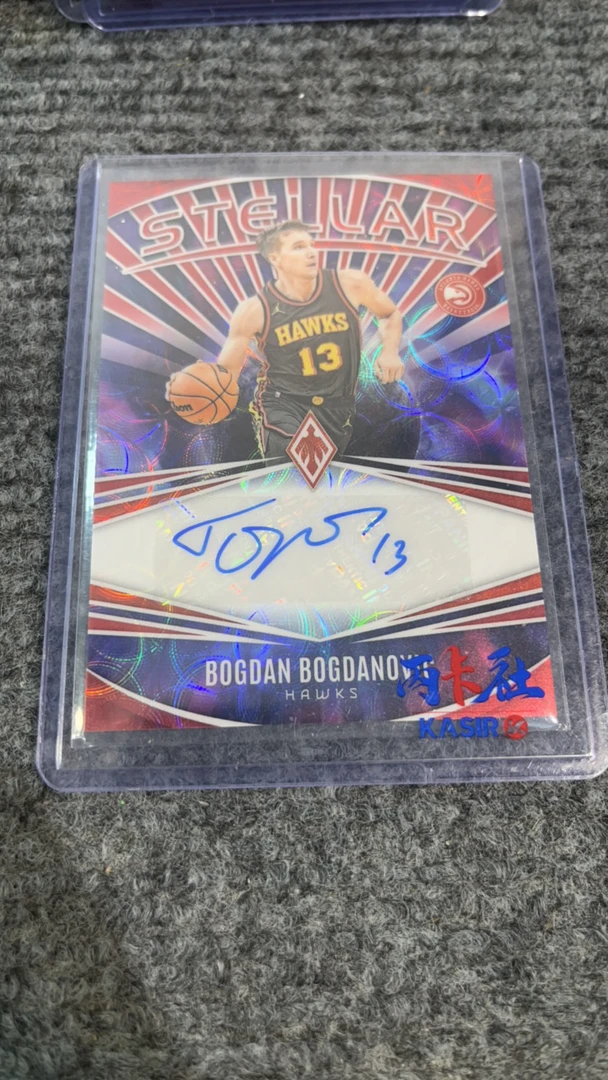 博格丹诺维奇 凤凰圈圈折49编 签字卡 老鹰快船 保真 正版球星卡