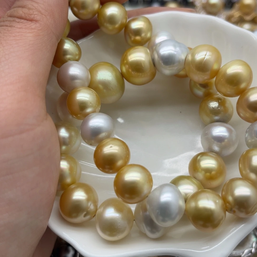 项链海水珍珠银S925镶嵌