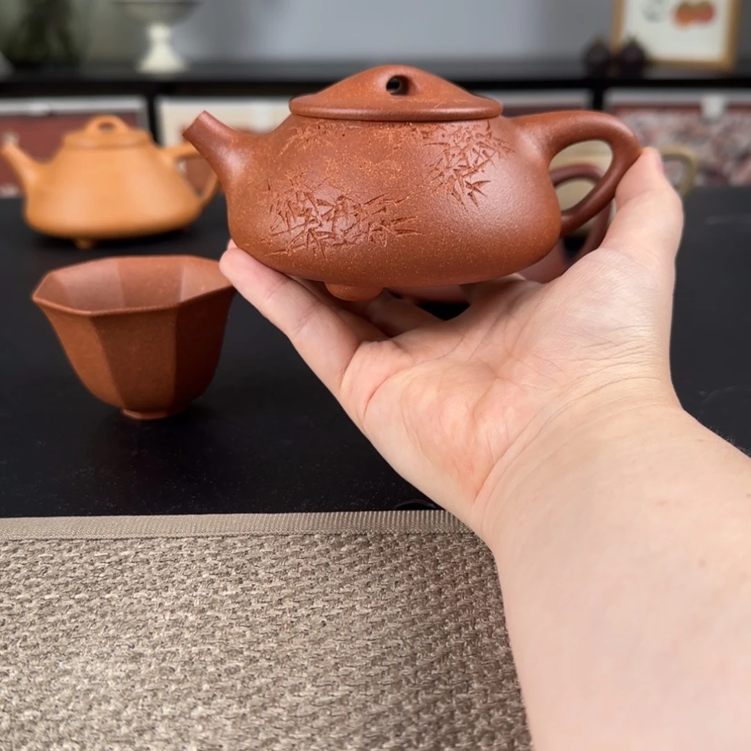 紫砂茶壶福利景舟竹叶