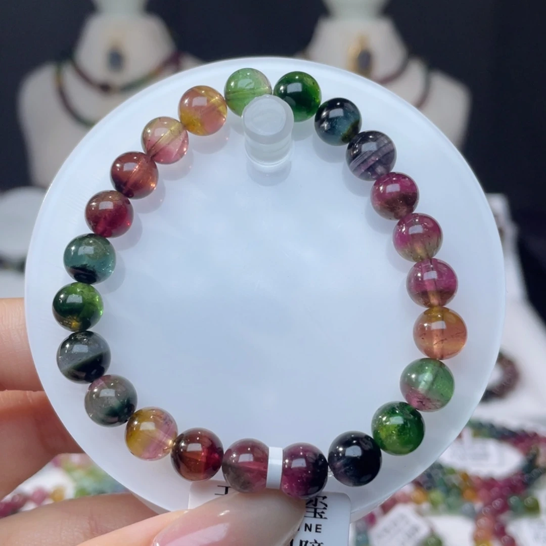 未镶嵌手串碧玺8.2mm±