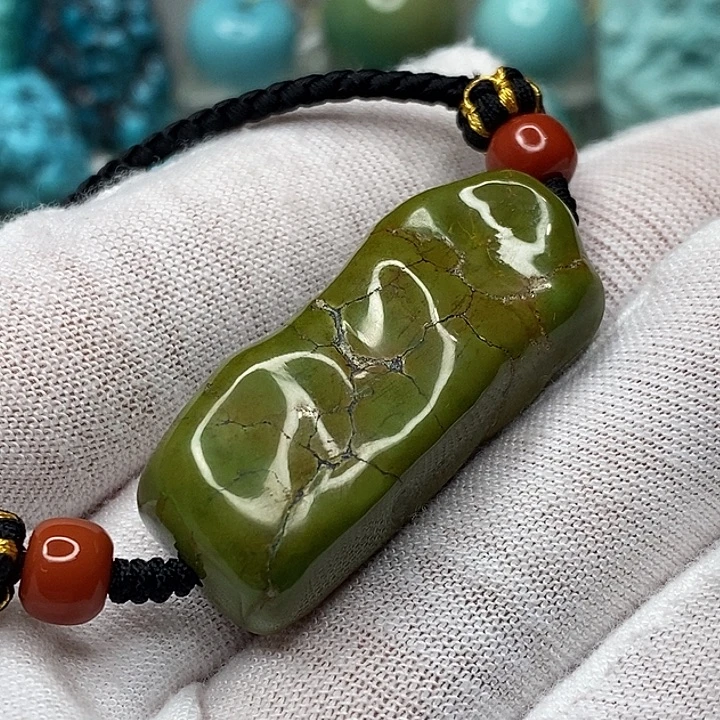 绿松石未镶嵌天然原矿 地大质检