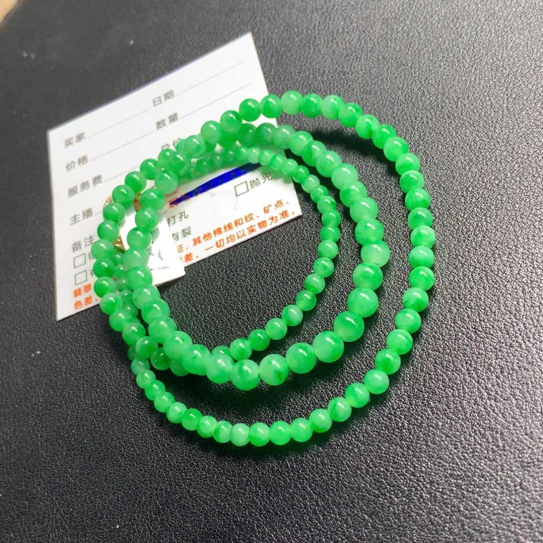 翡翠未镶嵌颈饰项链