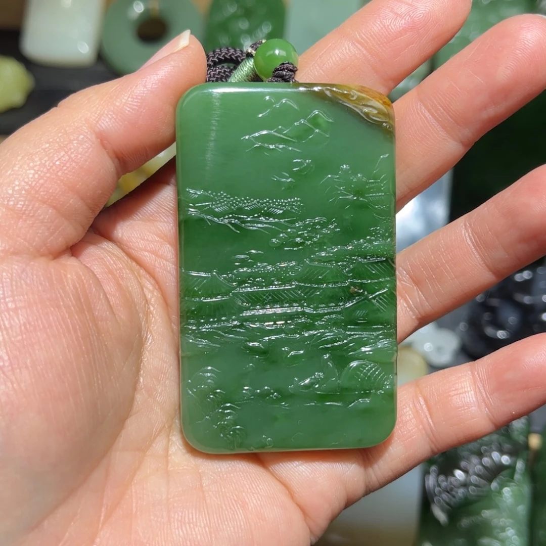 和田玉未镶嵌颈饰