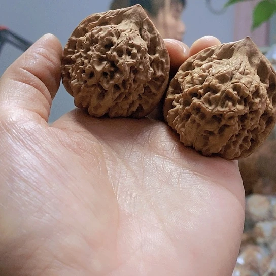 【闪购商品】把件文玩核桃44麒麟纹官帽