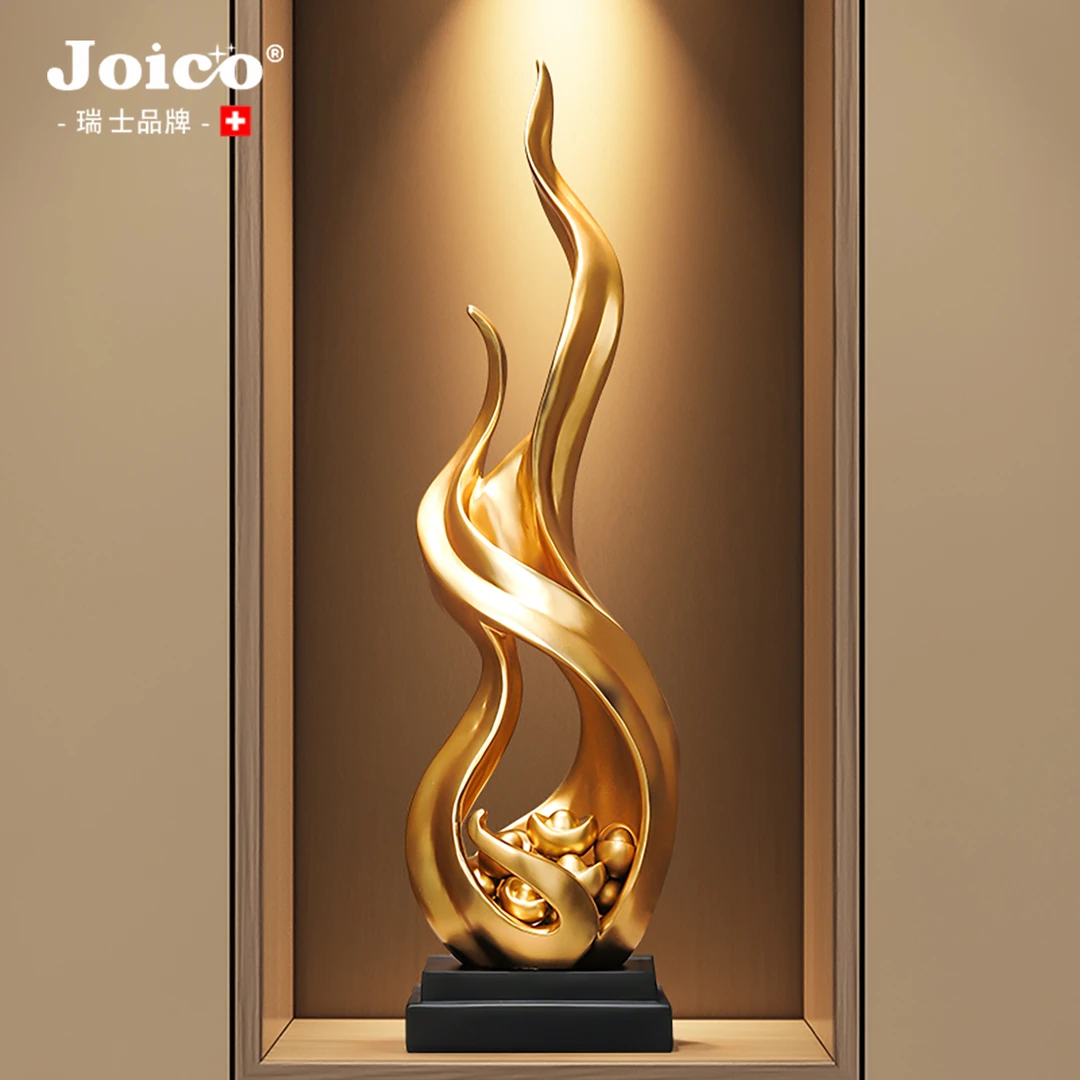 JOICO瑞士摆件风生水起抽象艺术高端新房客厅玄关壁笼雕塑装饰品