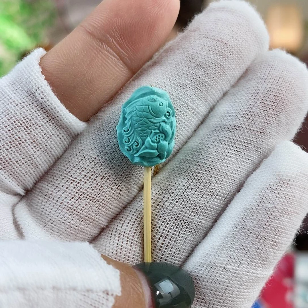 绿松石珠宝奇石未镶嵌