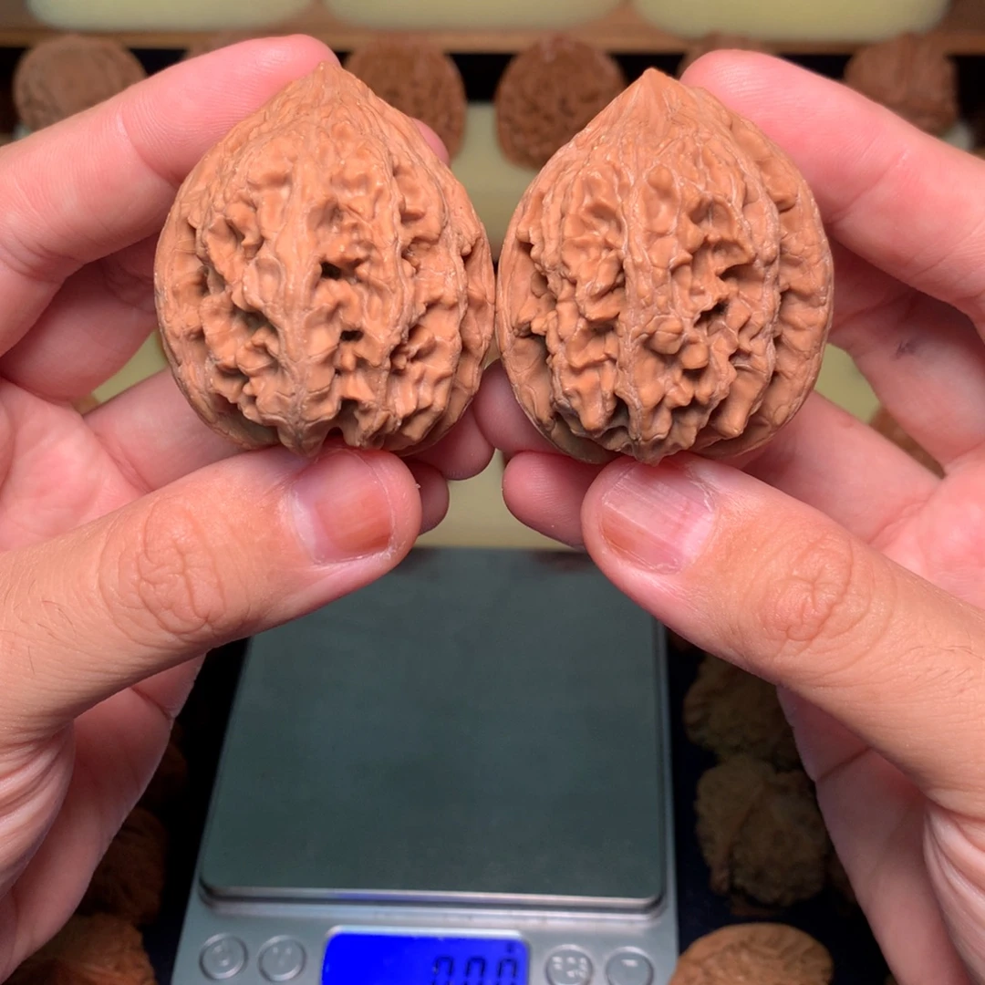 吊坠文玩核桃42大沽石全品59g