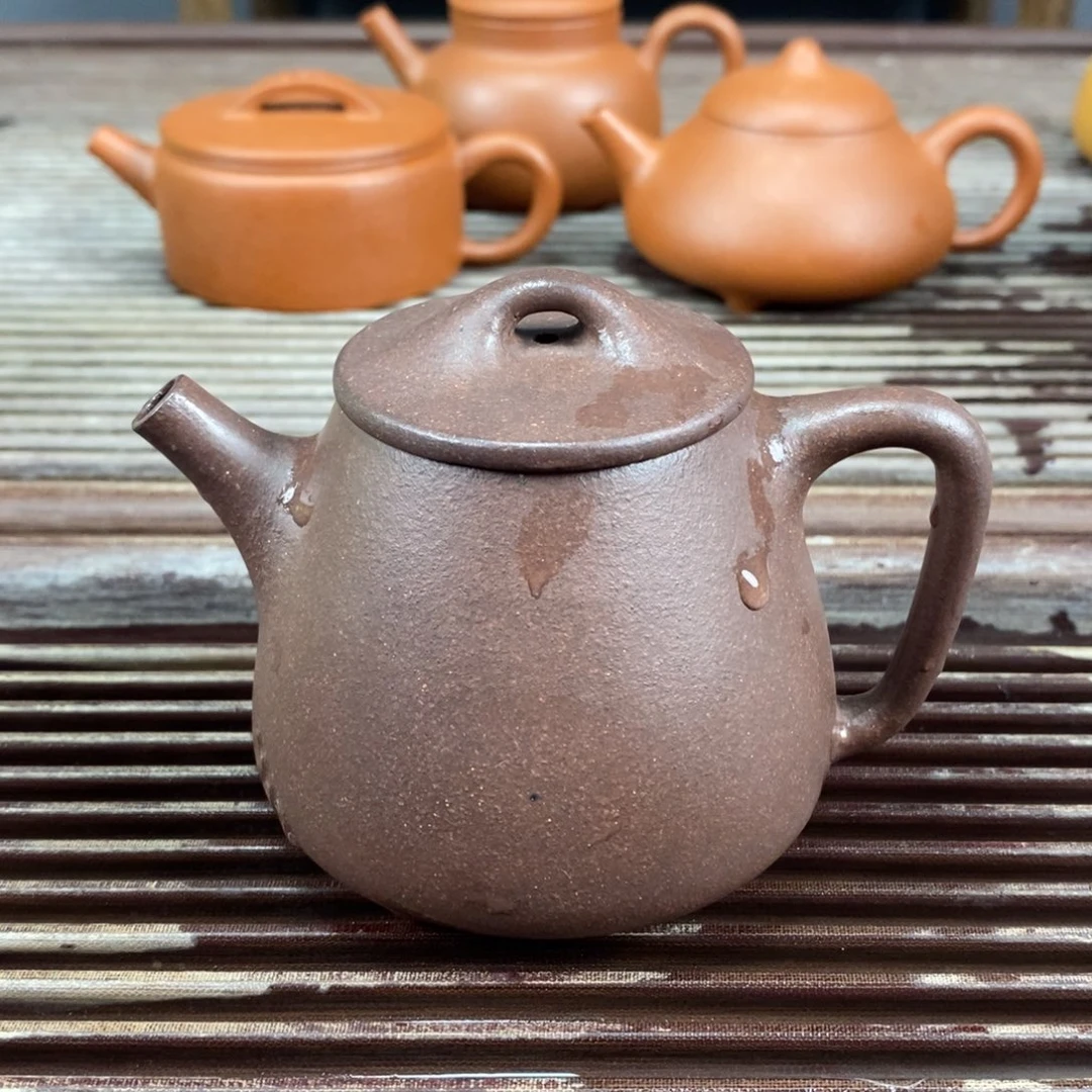 茶壶紫砂宜兴原矿紫砂壶高石瓢200c