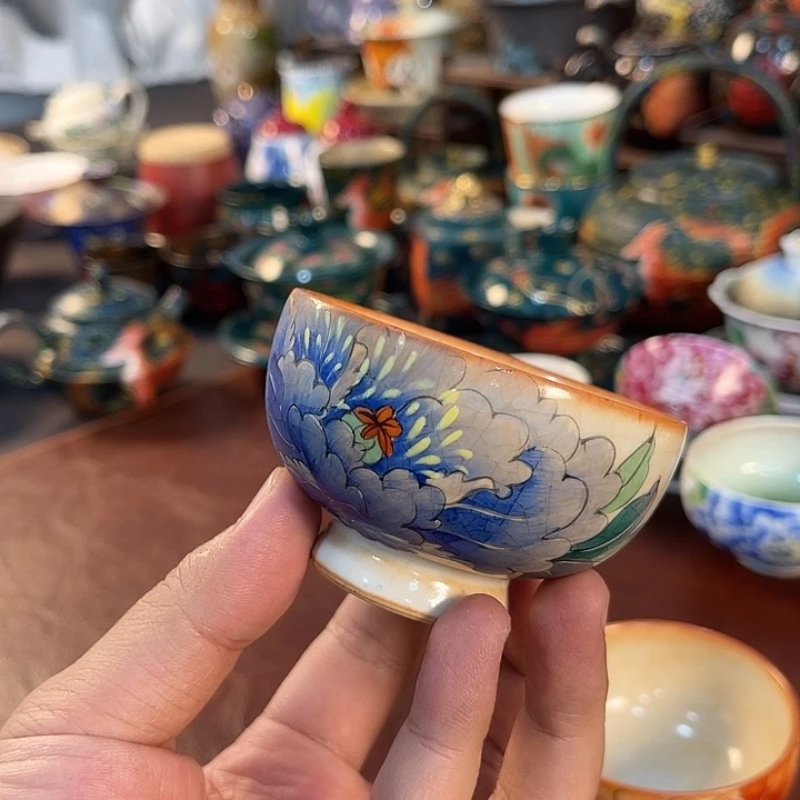 高端手绘茶具喽喽喽