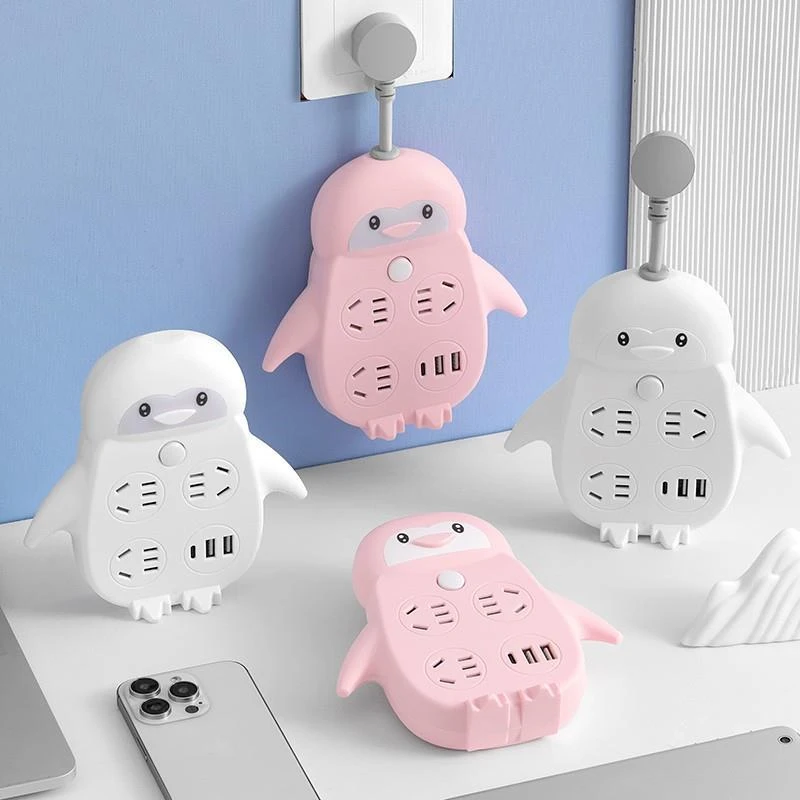公牛适用夜灯插座转换器面板多插位带短线插板创意可爱多功能一转