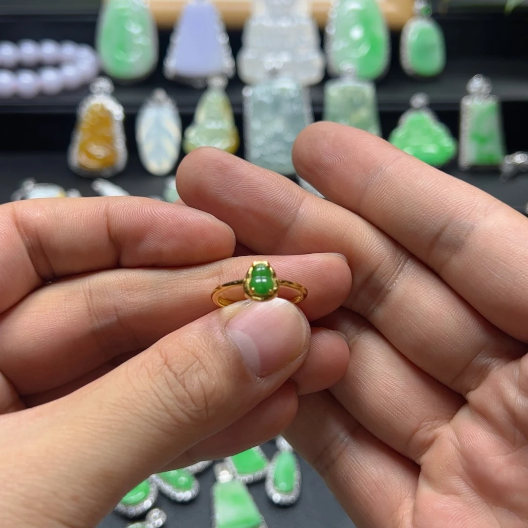 颈饰银S925镶嵌翡翠天然翡翠a货