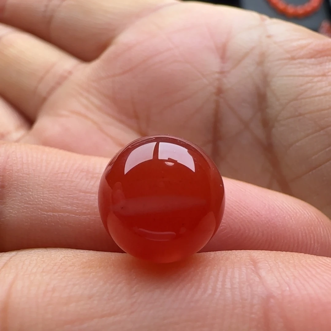 南红玛瑙未镶嵌圆珠12马牙