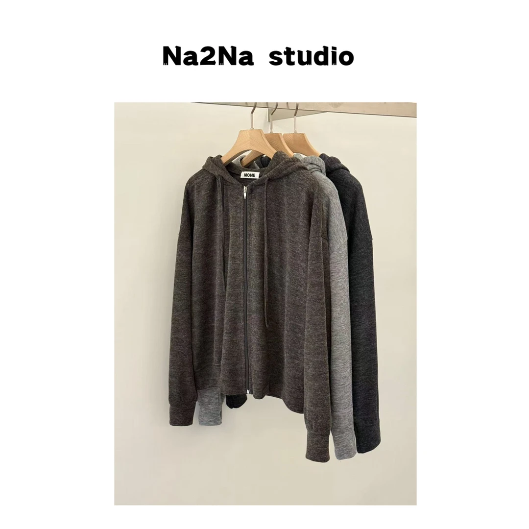 Na2Na 东大门 mo灰色连帽衫（No退换）