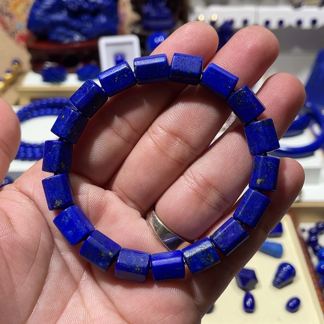 青金石未镶嵌8mm随型手串