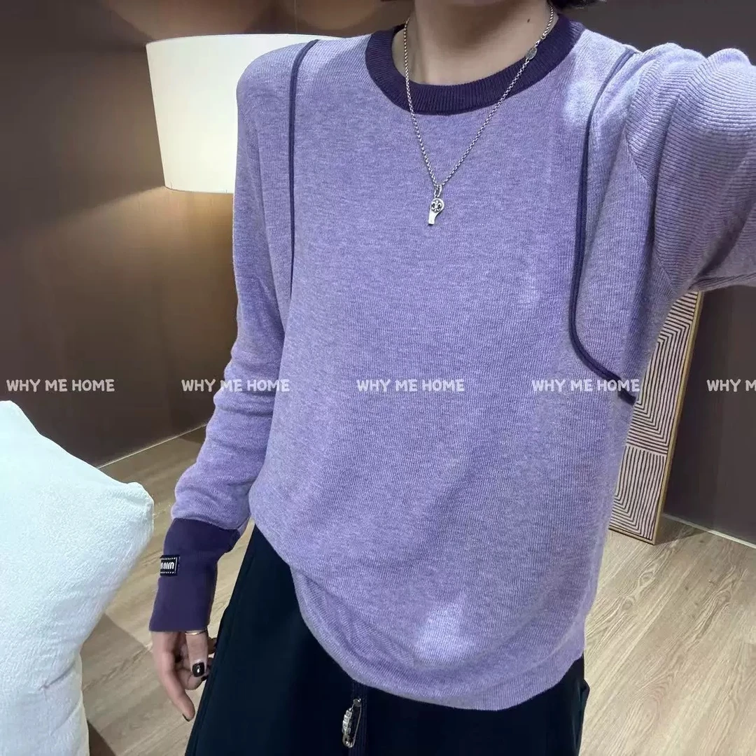 /超绝纸片人/早秋定制慵懒百搭显瘦针织长袖 胸围48 衣长62 95328