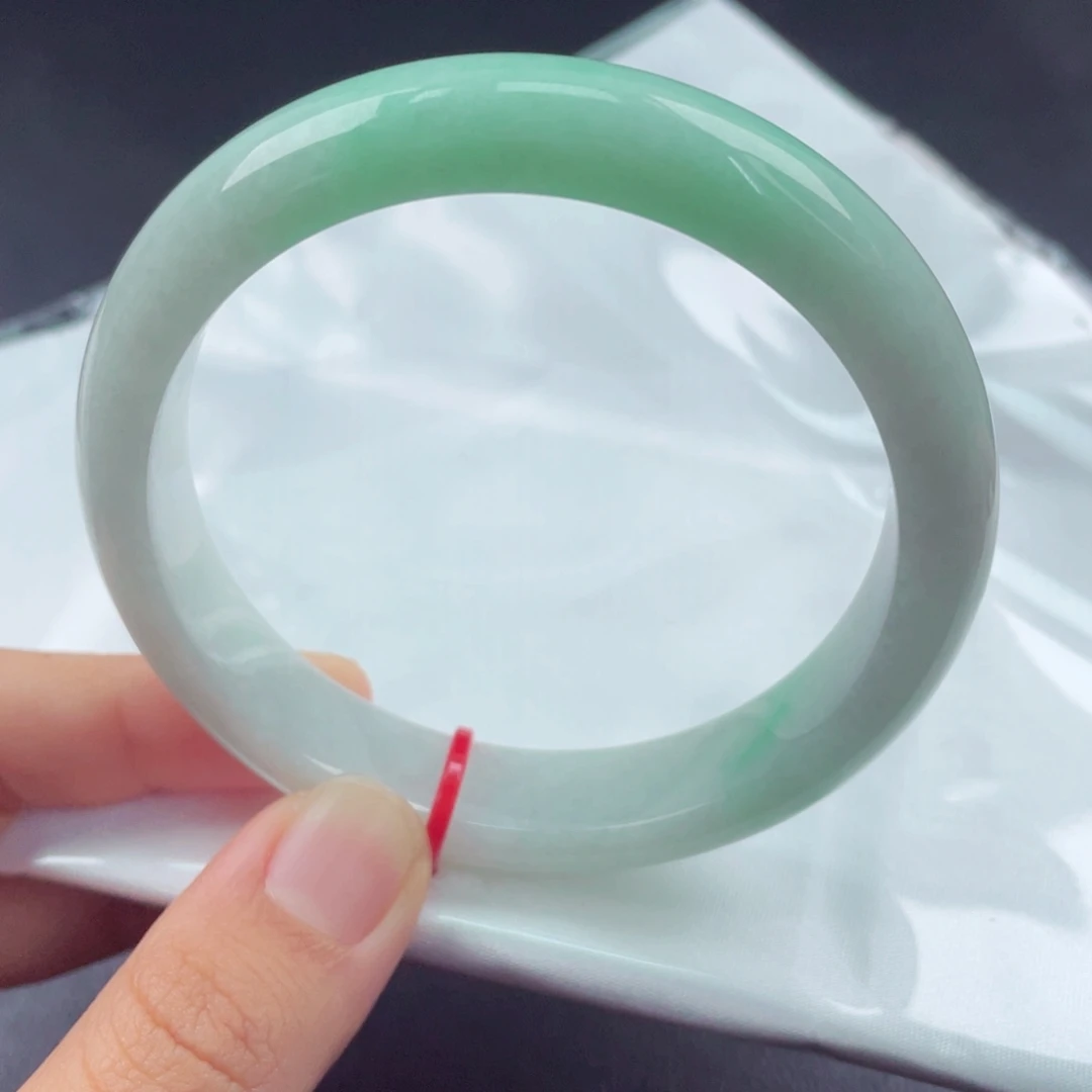 翡翠未镶嵌手镯59正圈