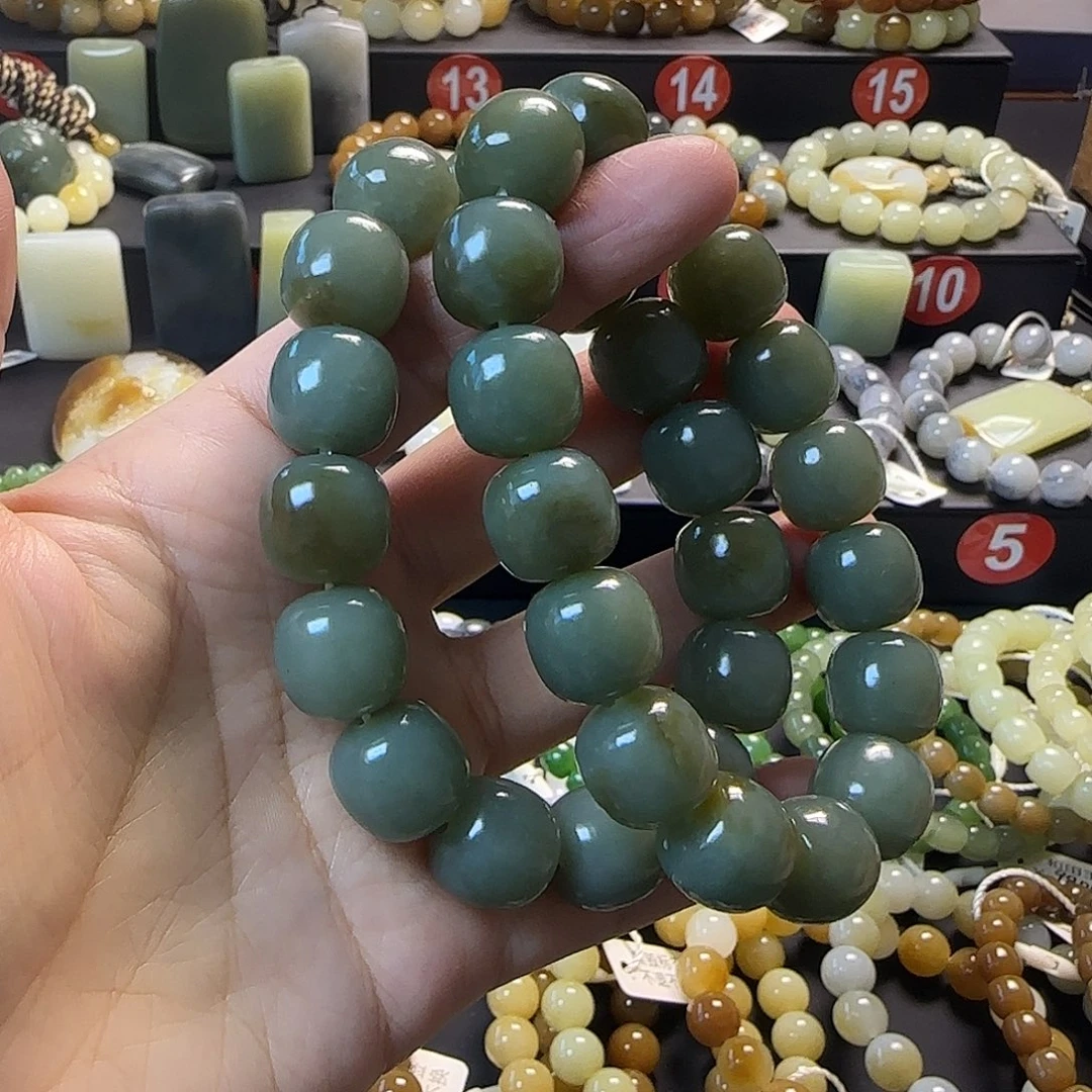 和田玉未镶嵌手链拍一发一