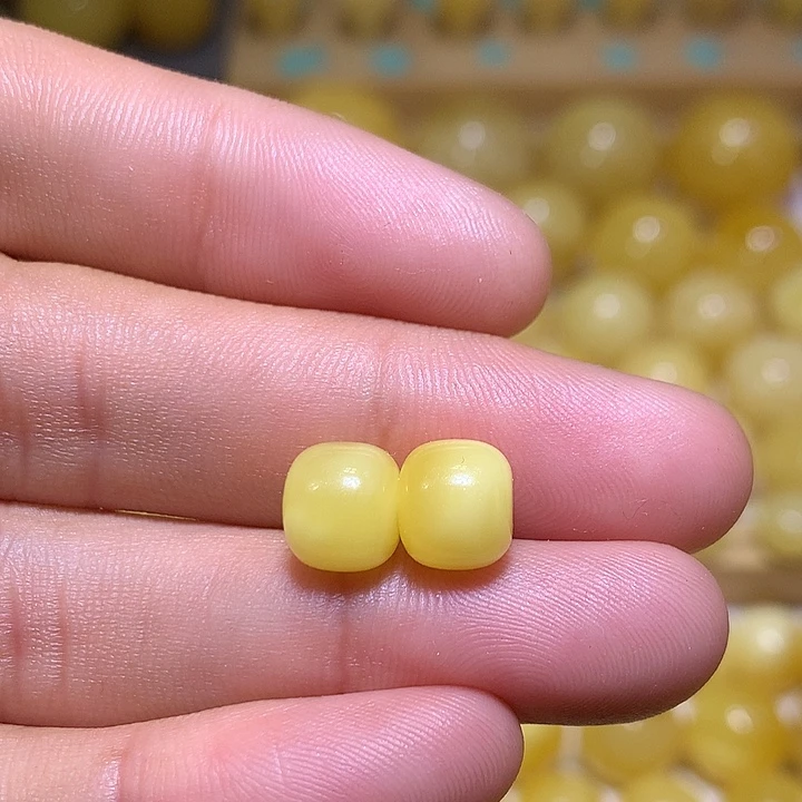 裸石蜜蜡未镶嵌天然俄料黄白花蜜蜡精工老型8.5