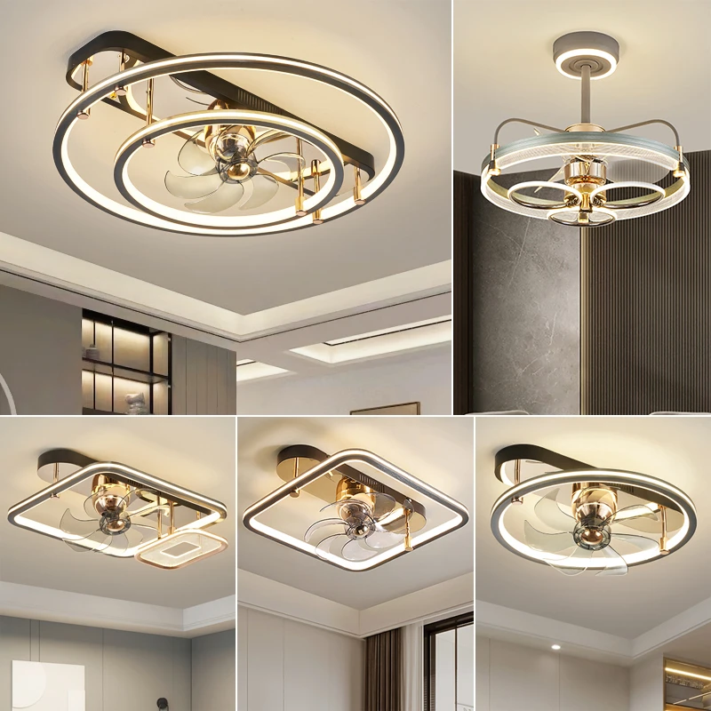 客厅风扇灯2025新款轻奢高端大气静音智能一体电扇灯具全屋套餐