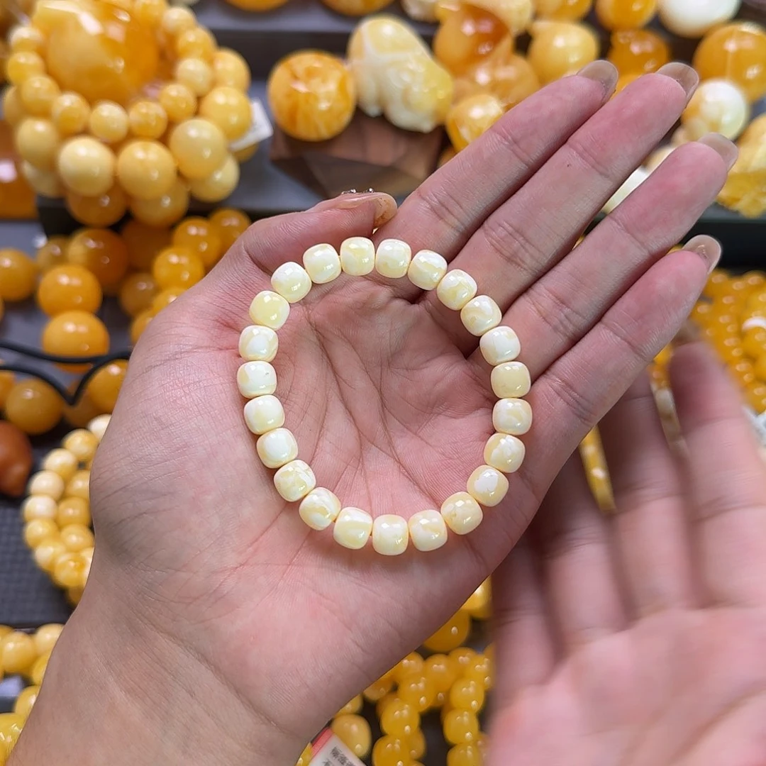 未镶嵌蜜蜡珠宝奇石同料9mm